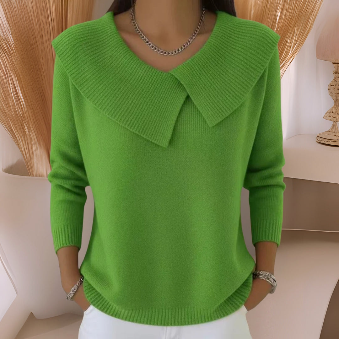 Daphne | Soft-Collar Knit Sweater