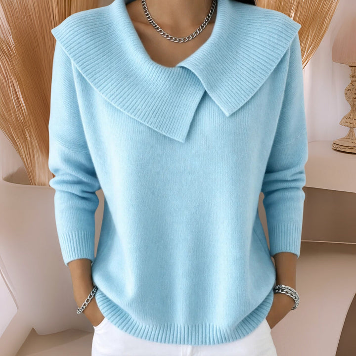 Daphne | Soft-Collar Knit Sweater