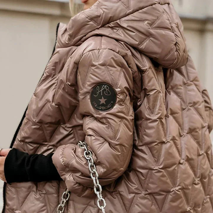 Janet | Elegant Quilted Hooded Jacket