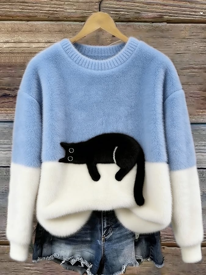 Linda | Women’s Cat Graphic Sweatshirt