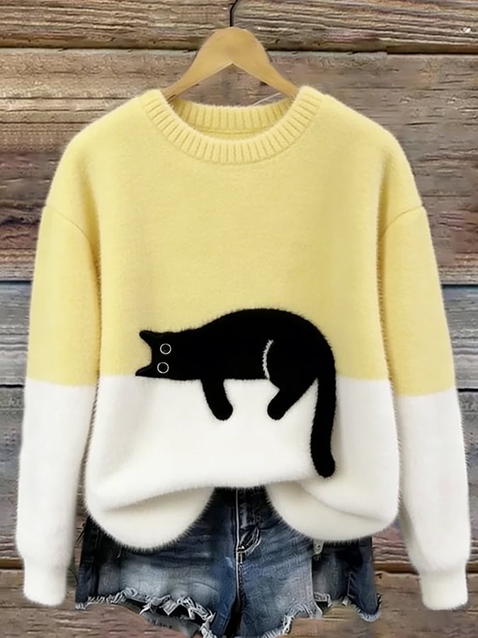 Linda | Women’s Cat Graphic Sweatshirt