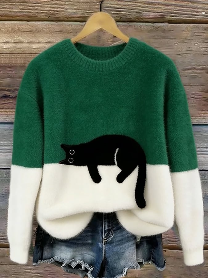 Linda | Women’s Cat Graphic Sweatshirt