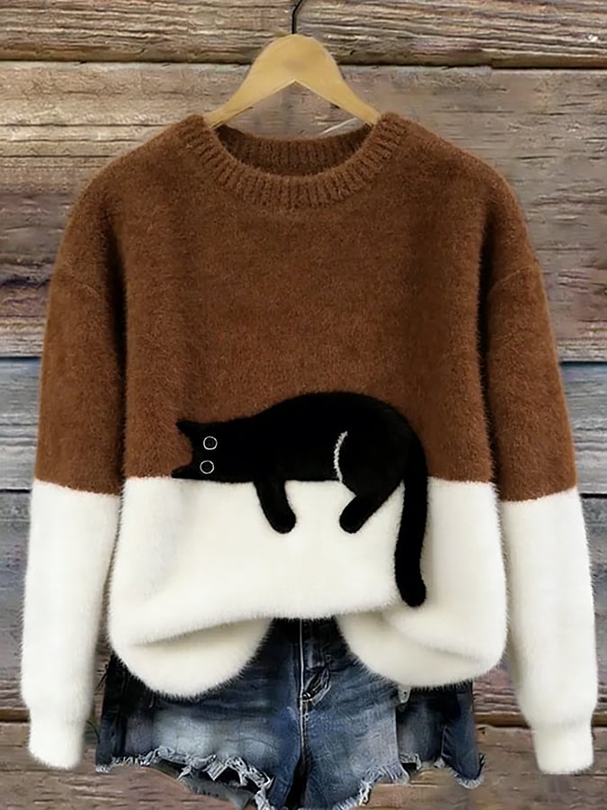 Linda | Women’s Cat Graphic Sweatshirt