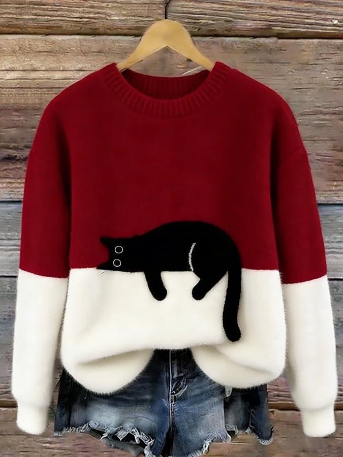 Linda | Women’s Cat Graphic Sweatshirt