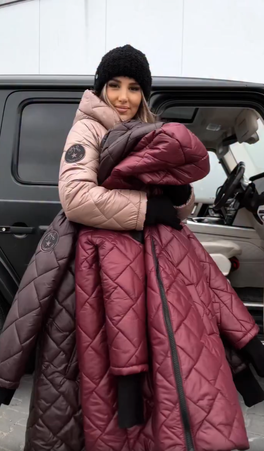 Christine | Elegant Quilted Down Jacket with Hood