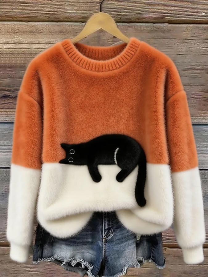 Linda | Women’s Cat Graphic Sweatshirt