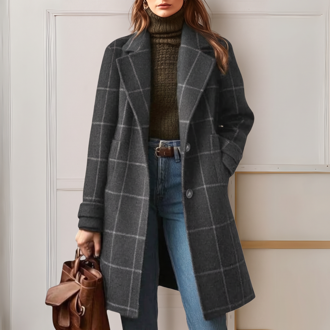 Agnes coat - Monochrome Check