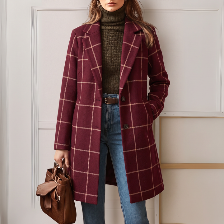 Agnes coat - Wine